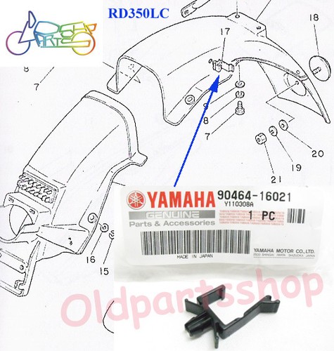Yamaha rd350lc rear fender - rear,