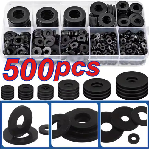 500pcs flat washers nylon - flat,