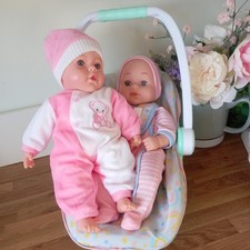  Soft bodied Dolls + Car Seat