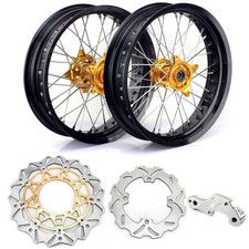 17" Supermoto Spoked Wheels
