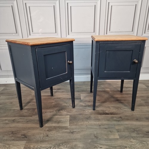 Vintage pair bedside cabinets - bedside,