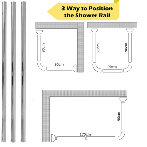 Shape chrome corner shower - shape,
