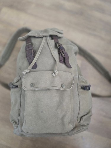 Vintage canvas rucksack heavy - canvas, -heavy