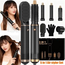 5 in 1 hairstyler round brush hair dryer hair dryer, airstyler curling iron 3 courses DE