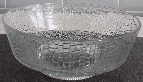 Vintage 1970 textured glass - 1970's,