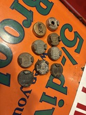Vintage Petrol Can Brass Caps