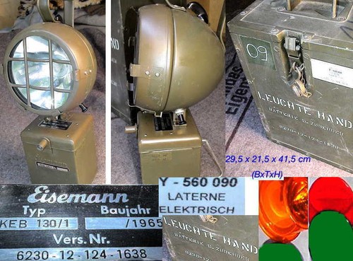 Eisemann hand lamp battery