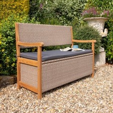 Garden Storage Bench Alderley