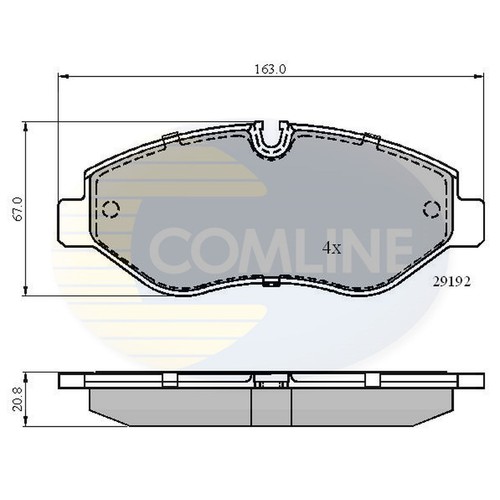 Brake pads set for mercedes - brake,