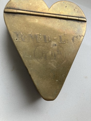 Ww1 brass trench art - trench, snuff