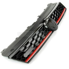 VW POLO 6R 6C 2014-17 GTI STYLE HONEYCOMB GRILLE FRONT TOP UPPER BUMPER RADIATOR