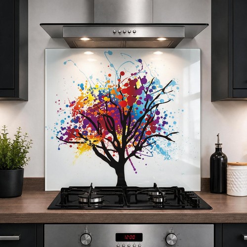Printed glass kitchen - printed,