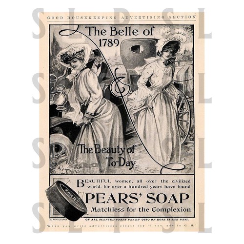 Pears soap retro metal - pears',