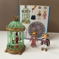 Playmobil 3032 Castle Parrot Cage, prince and princess, missing mat. 