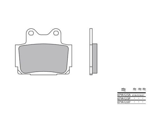 For yamaha tzr - tzr, rear