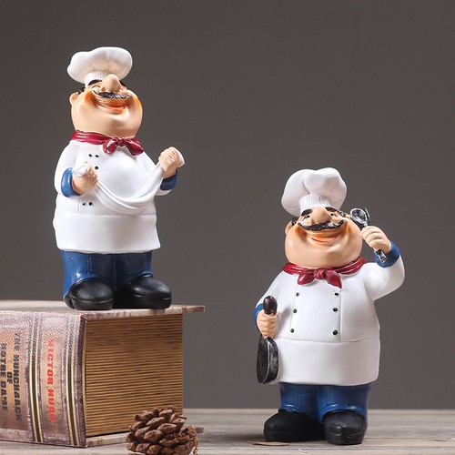 Resin chef figurine kitchen - chef,