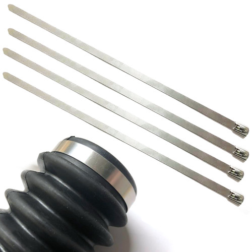 Stainless steel fork gaiter - stainless,