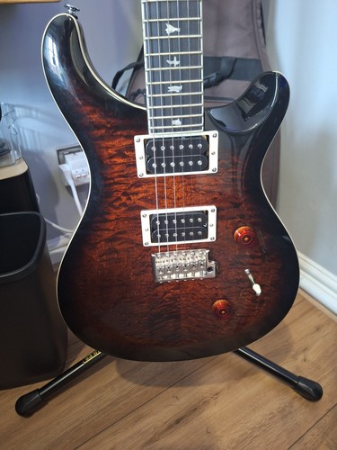Prs custom quilt black - prs, se