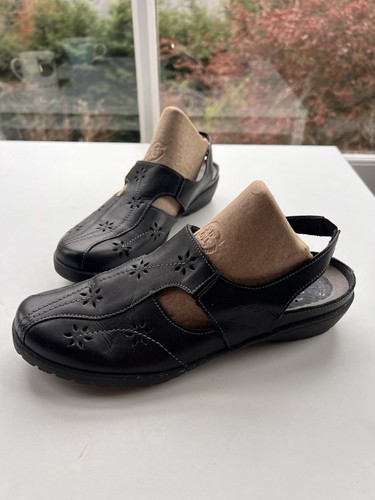 Fly flot black - leather, comfort
