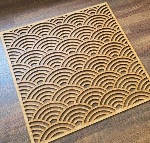 Laser cut decorative square - decorative,