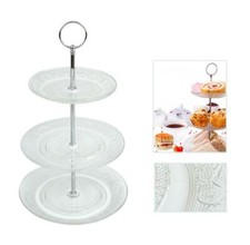3 Tier Cake Stand Glass Muffin