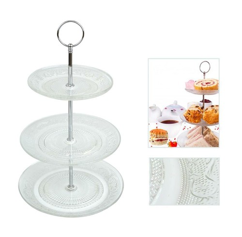Tier cake stand glass muffin - tier,