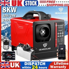 8kW 12V/24V/240V Diesel Air Heater Bluetooth APP Control For Garage Campervan UK