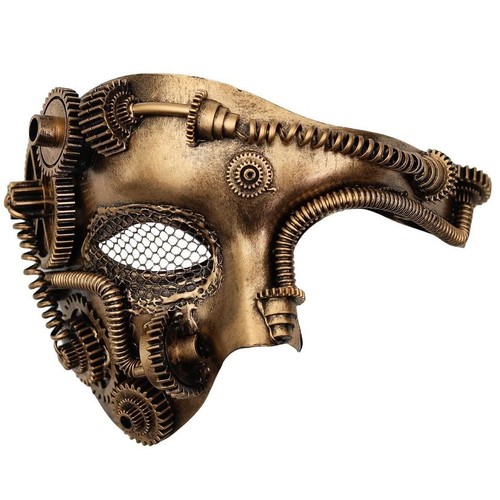Steampunk metal cyborg mesh - steampunk,
