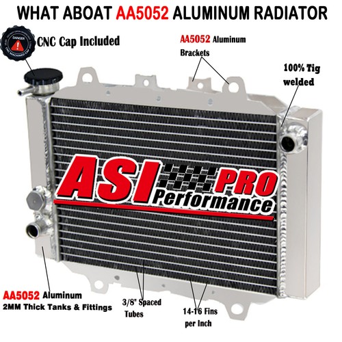 Row aluminium radiator - aluminium, fit