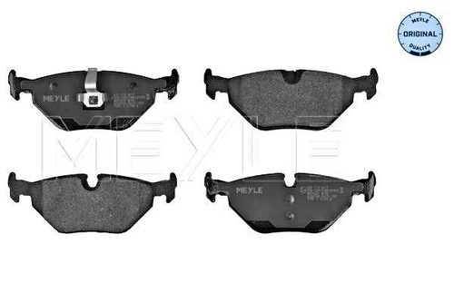 Rear disc brake pad set - disc, meyle