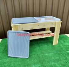 500mm HIGH DOUBLE CHILDREN'S WOODEN SAND AND WATER TABLE. SENSORY PLAY. SANDPIT