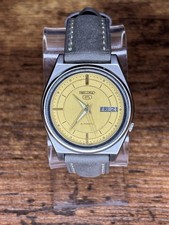 Seiko 5 Yellow Dial Day/Date