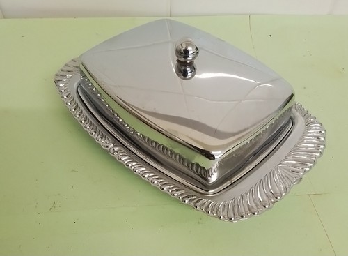 Antique silver plated - antique, butter