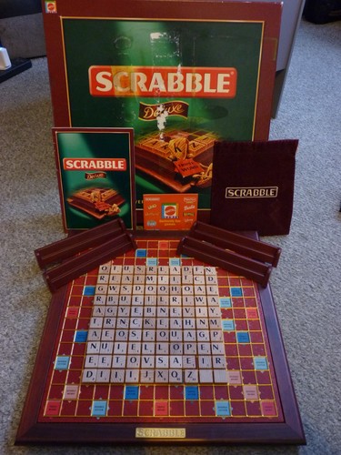Scrabble deluxe board - deluxe, game