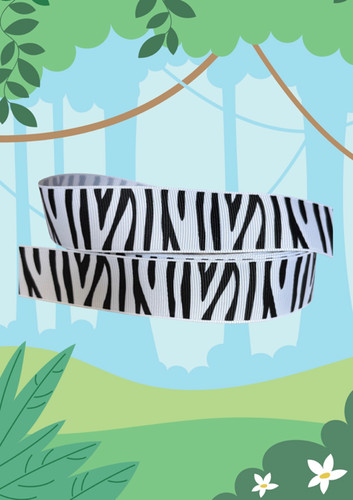 Zebra stripe ribbon - stripe,