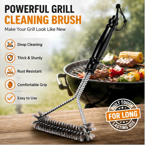 Weber bbq grill - bbq, brush
