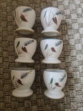 Denby Green Wheat Set Of 6 Egg