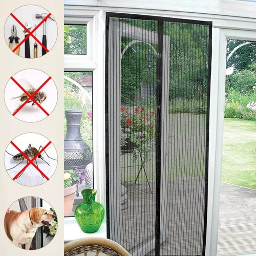 Magnetic fly screen door - magnetic, mesh