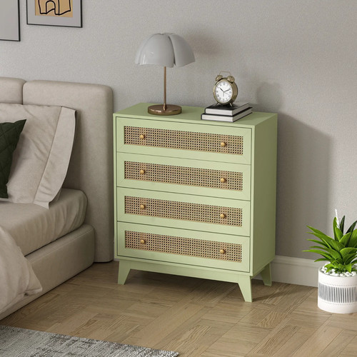 Rattan chest drawers 4drawer - chest,
