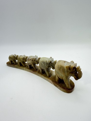 Vintage carved soapstone - carved,