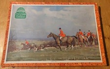 Victory Vintage Plywood Jigsaw Horses Dogs Hunting 150 Piece Popular Series 