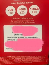 VodafonPAYG SIM card