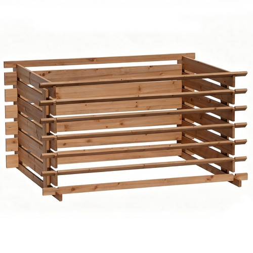 Wooden garden composter - wooden,