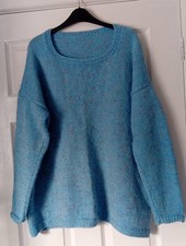 HANDMADE KNITTED BLUE/RED