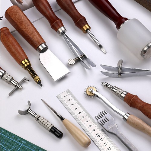 Vintage leather craft tools - vintage,