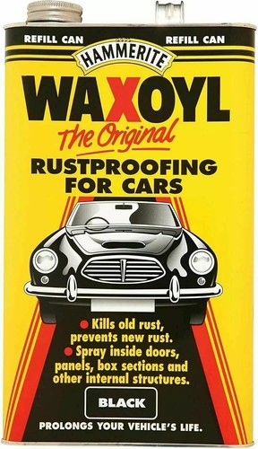 Hammerite waxoyl black 5l - hammerite,