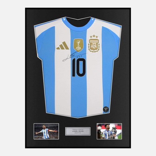 Framed lionel messi signed - lionel,