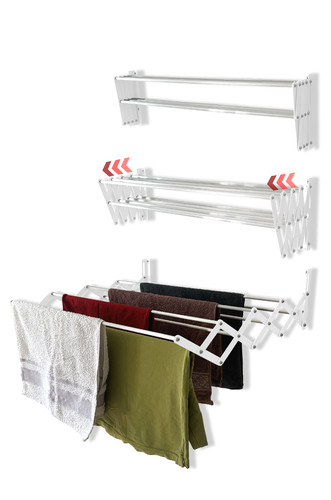 Accordion clothes airer wall - accordion,