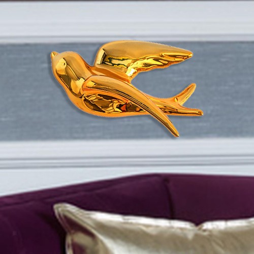 Ceramic flying birds - flying, wall