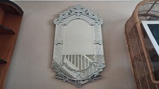 Beautiful Venetian Etched and Bevelled Glass Ornate Large Mirror